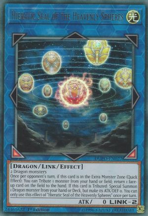 Hieratic Seal of the Heavenly Spheres (DUPO-EN027) - Duel Power Unlimited Duel Power Yugioh Single  Squirtle Squad Card Shop.