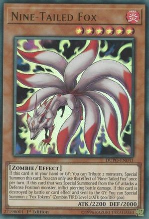 Nine-Tailed Fox (DUPO-EN031) - Duel Power Unlimited Duel Power Yugioh Single  Squirtle Squad Card Shop.