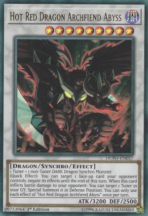 Hot Red Dragon Archfiend Abyss (DUPO-EN057) - Duel Power Unlimited Duel Power Yugioh Single  Squirtle Squad Card Shop.