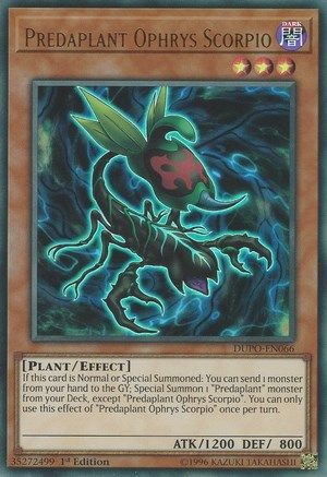 Predaplant Ophrys Scorpio (DUPO-EN066) - Duel Power 1st Edition Duel Power Yugioh Single  Squirtle Squad Card Shop.
