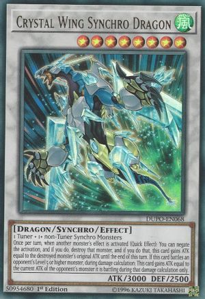 Crystal Wing Synchro Dragon (DUPO-EN068) - Duel Power 1st Edition Duel Power Yugioh Single  Squirtle Squad Card Shop.