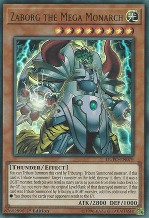 Zaborg the Mega Monarch (DUPO-EN079) - Duel Power Unlimited Duel Power Yugioh Single  Squirtle Squad Card Shop.