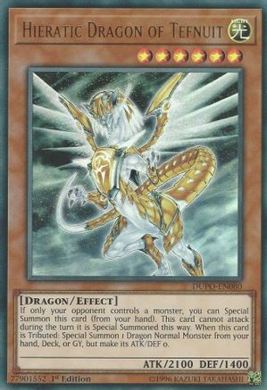 Hieratic Dragon of Tefnuit (DUPO-EN080) - Duel Power 1st Edition Duel Power Yugioh Single  Squirtle Squad Card Shop.