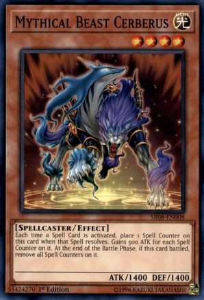 Mythical Beast Cerberus (SR08-EN008) - Structure Deck: Order of the Spellcasters 1st Edition Structure Deck: Order of the Spellcasters Yugioh Single  Squirtle Squad Card Shop.