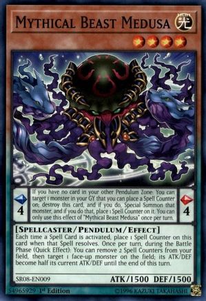 Mythical Beast Medusa (SR08-EN009) - Structure Deck: Order of the Spellcasters 1st Edition Structure Deck: Order of the Spellcasters Yugioh Single  Squirtle Squad Card Shop.