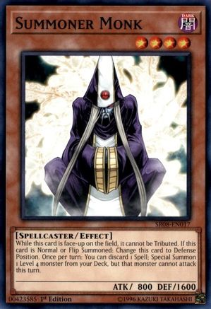 Summoner Monk (SR08-EN017) - Structure Deck: Order of the Spellcasters 1st Edition Structure Deck: Order of the Spellcasters Yugioh Single  Squirtle Squad Card Shop.