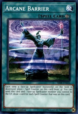 Arcane Barrier (SR08-EN026) - Structure Deck: Order of the Spellcasters 1st Edition Structure Deck: Order of the Spellcasters Yugioh Single  Squirtle Squad Card Shop.