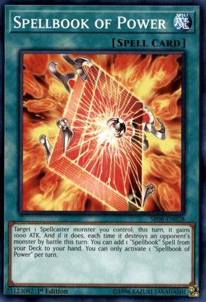 Spellbook of Power (SR08-EN028) - Structure Deck: Order of the Spellcasters 1st Edition Structure Deck: Order of the Spellcasters Yugioh Single  Squirtle Squad Card Shop.