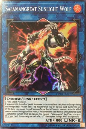 Salamangreat Sunlight Wolf (OP10-EN009) - OTS Tournament Pack 10 Unlimited OTS Tournament Pack 10 Yugioh Single  Squirtle Squad Card Shop.