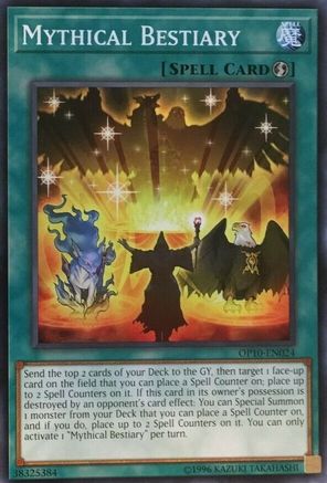 Mythical Bestiary (OP10-EN024) - OTS Tournament Pack 10 Unlimited OTS Tournament Pack 10 Yugioh Single  Squirtle Squad Card Shop.