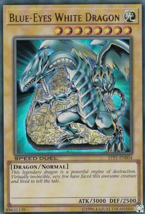 Blue-Eyes White Dragon (STP1-EN004) - Speed Duel: Tournament Pack 1 Unlimited Speed Duel: Tournament Pack 1 Yugioh Single  Squirtle Squad Card Shop.