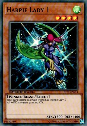 Harpie Lady 1 (STP1-EN014) - Speed Duel: Tournament Pack 1 Unlimited Speed Duel: Tournament Pack 1 Yugioh Single  Squirtle Squad Card Shop.