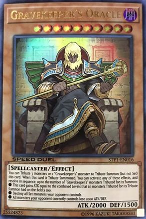 Gravekeeper's Oracle (STP1-EN016) - Speed Duel: Tournament Pack 1 Unlimited Speed Duel: Tournament Pack 1 Yugioh Single  Squirtle Squad Card Shop.