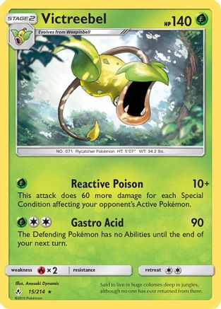 Victreebel 015/214 - SM  Unbroken Bonds - Rare