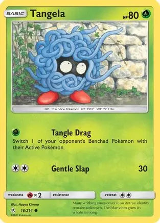 Tangela 016/214 - SM  Unbroken Bonds - Common SM - Unbroken Bonds Pokemon Single  Squirtle Squad Card Shop.