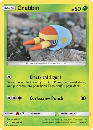 Grubbin 018/214 - SM  Unbroken Bonds - Common