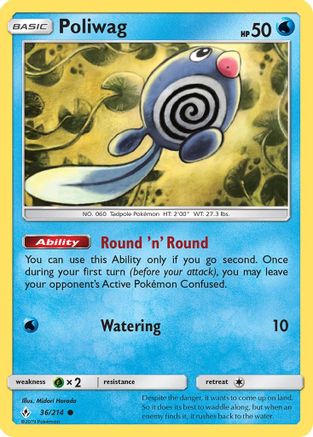 Poliwag 036/214 - SM  Unbroken Bonds - Common
