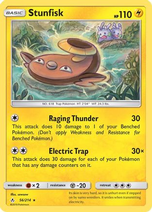 Stunfisk 056/214 - SM  Unbroken Bonds - Rare