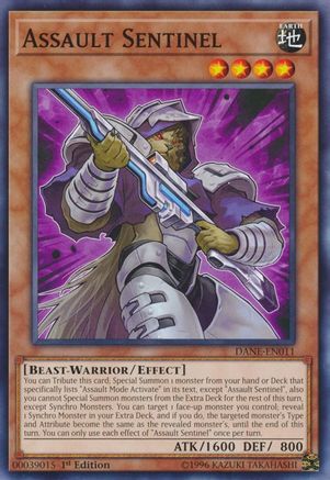 Assault Sentinel (DANE-EN011) - Dark Neostorm 1st Edition Dark Neostorm Yugioh Single  Squirtle Squad Card Shop.