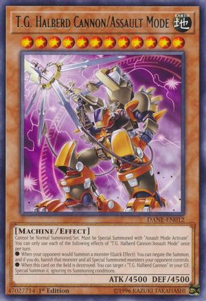 T.G. Halberd Cannon/Assault Mode (DANE-EN012) - Dark Neostorm 1st Edition Dark Neostorm Yugioh Single  Squirtle Squad Card Shop.