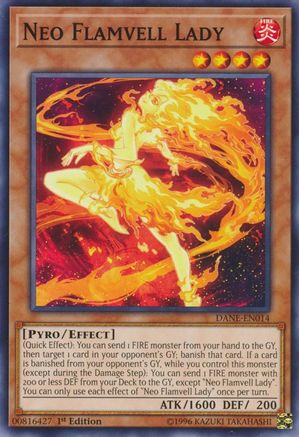 Neo Flamvell Lady (DANE-EN014) - Dark Neostorm Unlimited Dark Neostorm Yugioh Single  Squirtle Squad Card Shop.