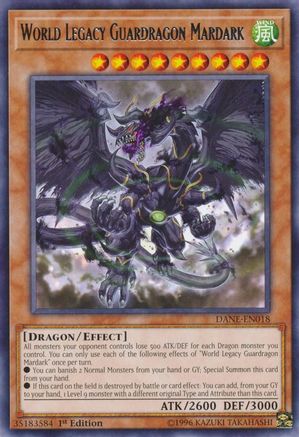 World Legacy Guardragon Mardark (DANE-EN018) - Dark Neostorm 1st Edition Dark Neostorm Yugioh Single  Squirtle Squad Card Shop.