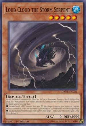Loud Cloud the Storm Serpent (DANE-EN022) - Dark Neostorm Unlimited Dark Neostorm Yugioh Single  Squirtle Squad Card Shop.