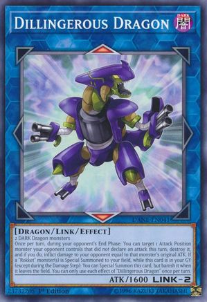 Dillingerous Dragon (DANE-EN041) - Dark Neostorm Unlimited Dark Neostorm Yugioh Single  Squirtle Squad Card Shop.