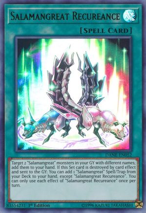 Salamangreat Recureance (DANE-EN052) - Dark Neostorm 1st Edition Dark Neostorm Yugioh Single  Squirtle Squad Card Shop.