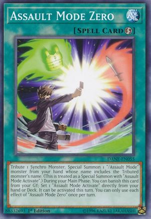 Assault Mode Zero (DANE-EN055) - Dark Neostorm Unlimited Dark Neostorm Yugioh Single  Squirtle Squad Card Shop.