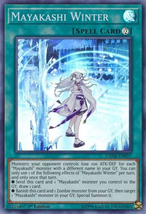 Mayakashi Winter (DANE-EN057) - Dark Neostorm 1st Edition Dark Neostorm Yugioh Single  Squirtle Squad Card Shop.