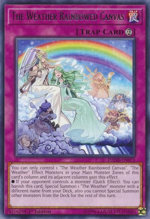 The Weather Rainbowed Canvas (DANE-EN073) - Dark Neostorm 1st Edition Dark Neostorm Yugioh Single  Squirtle Squad Card Shop.