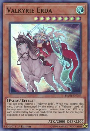 Valkyrie Erda (DANE-EN087) - Dark Neostorm 1st Edition Dark Neostorm Yugioh Single  Squirtle Squad Card Shop.