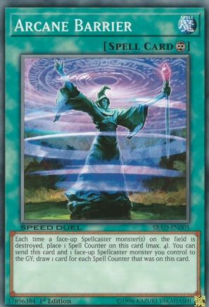 Arcane Barrier (SBAD-EN005) - Speed Duel: Attack from the Deep 1st Edition Speed Duel: Attack from the Deep Yugioh Single  Squirtle Squad Card Shop.