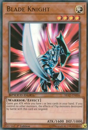 Blade Knight (SBAD-EN006) - Speed Duel: Attack from the Deep 1st Edition Speed Duel: Attack from the Deep Yugioh Single  Squirtle Squad Card Shop.