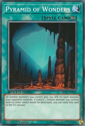 Pyramid of Wonders (SBAD-EN020) - Speed Duel: Attack from the Deep 1st Edition Speed Duel: Attack from the Deep Yugioh Single  Squirtle Squad Card Shop.