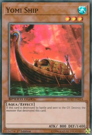 Yomi Ship (SBAD-EN024) - Speed Duel: Attack from the Deep 1st Edition Speed Duel: Attack from the Deep Yugioh Single  Squirtle Squad Card Shop.