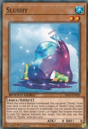 Slushy (SBAD-EN029) - Speed Duel: Attack from the Deep 1st Edition Speed Duel: Attack from the Deep Yugioh Single  Squirtle Squad Card Shop.