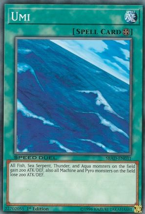 Umi (SBAD-EN031) - Speed Duel: Attack from the Deep 1st Edition Speed Duel: Attack from the Deep Yugioh Single  Squirtle Squad Card Shop.