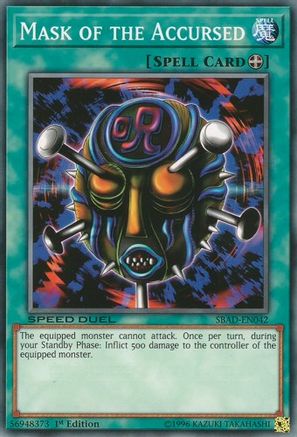 Mask of the Accursed (SBAD-EN042) - Speed Duel: Attack from the Deep 1st Edition Speed Duel: Attack from the Deep Yugioh Single  Squirtle Squad Card Shop.