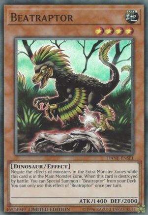 Beatraptor (DANE-ENSE1) - Dark Neostorm Limited Dark Neostorm Yugioh Single  Squirtle Squad Card Shop.