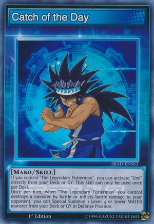 Catch of the Day (SBAD-ENS03) - Speed Duel: Attack from the Deep 1st Edition Speed Duel: Attack from the Deep Yugioh Single  Squirtle Squad Card Shop.