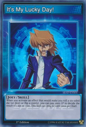 It's My Lucky Day! (SBAD-ENS04) - Speed Duel: Attack from the Deep 1st Edition Speed Duel: Attack from the Deep Yugioh Single  Squirtle Squad Card Shop.