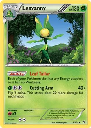 Leavanny - 3/101 (BW Noble Victories)/101  Deck Exclusives - Rare Deck Exclusives Pokemon Single  Squirtle Squad Card Shop.