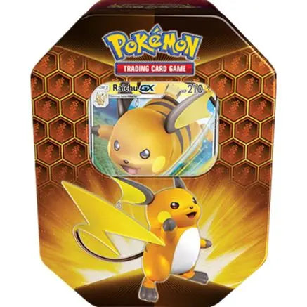 Hidden Fates Tin [Raichu GX] Hidden Fates Pokemon Sealed  Squirtle Squad Card Shop.
