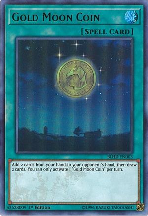 Gold Moon Coin (BLHR-EN003) - Battles of Legend: Hero's Revenge 1st Edition Battles of Legend: Hero's Revenge Yugioh Single  Squirtle Squad Card Shop.
