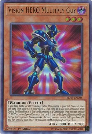 Vision HERO Multiply Guy (BLHR-EN006) - Battles of Legend: Hero's Revenge 1st Edition Battles of Legend: Hero's Revenge Yugioh Single  Squirtle Squad Card Shop.