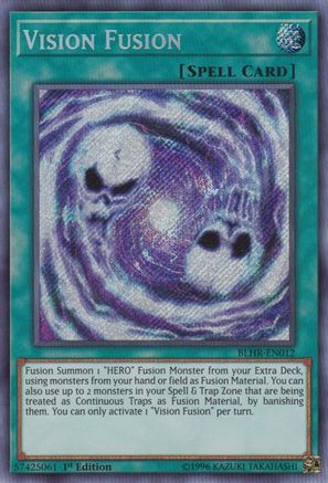 Vision Fusion (BLHR-EN012) - Battles of Legend: Hero's Revenge 1st Edition Battles of Legend: Hero's Revenge Yugioh Single  Squirtle Squad Card Shop.