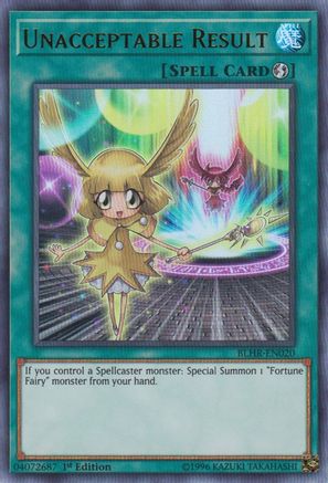 Unacceptable Result (BLHR-EN020) - Battles of Legend: Hero's Revenge 1st Edition Battles of Legend: Hero's Revenge Yugioh Single  Squirtle Squad Card Shop.