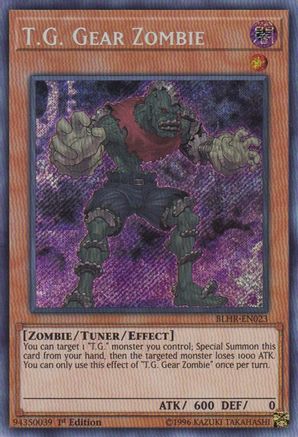 T.G. Gear Zombie (BLHR-EN023) - Battles of Legend: Hero's Revenge 1st Edition Battles of Legend: Hero's Revenge Yugioh Single  Squirtle Squad Card Shop.